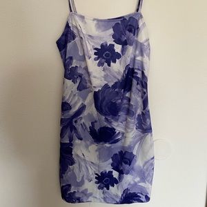Purple flowered dress